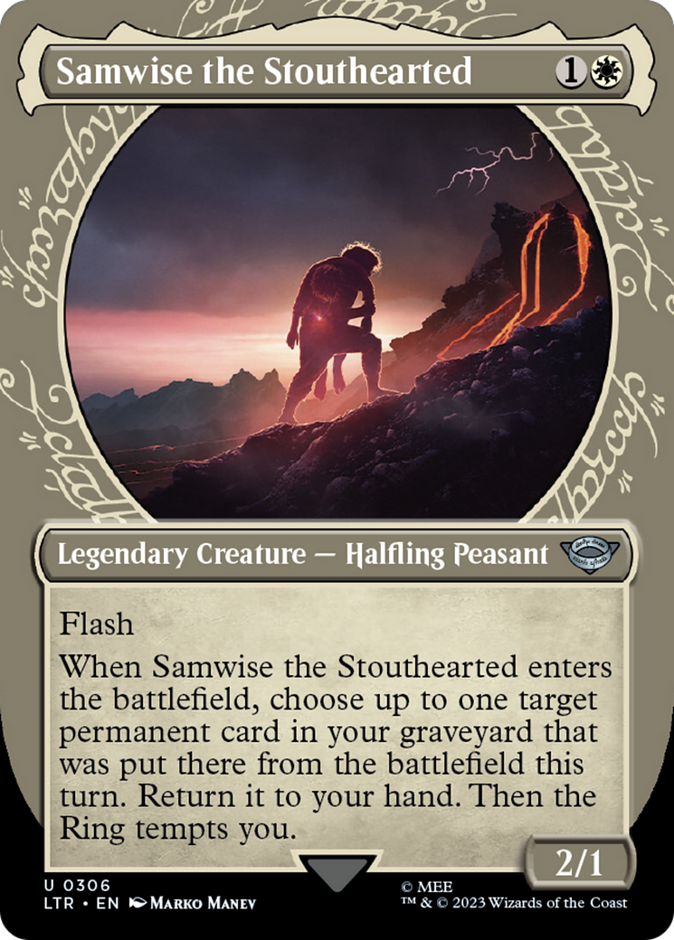 Samwise the Stouthearted (Showcase) (LTR-306) (Borderless) [The Lord of the Rings: Tales of Middle-earth]