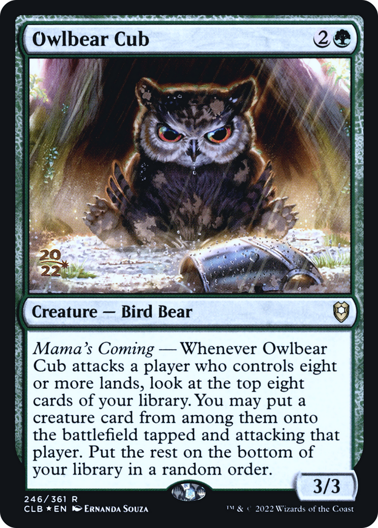 Owlbear Cub (PRE-246) [Battle for Baldur's Gate Promos] Foil