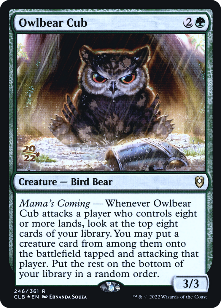 Owlbear Cub (PRE-246S) [Battle for Baldur's Gate Promos] Foil