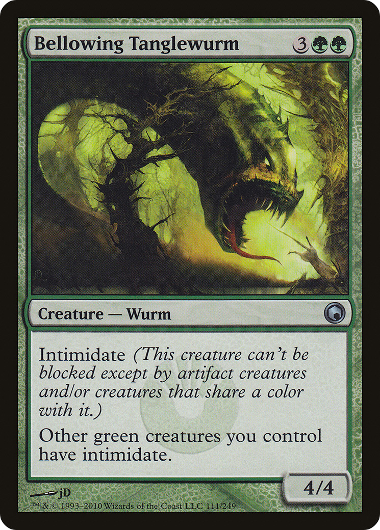 Bellowing Tanglewurm (SOM-111) [Scars of Mirrodin]