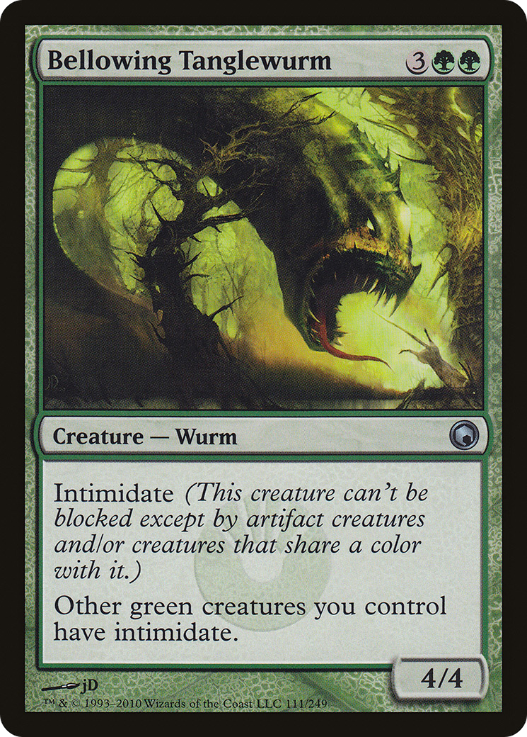 Bellowing Tanglewurm (SOM-111) [Scars of Mirrodin]