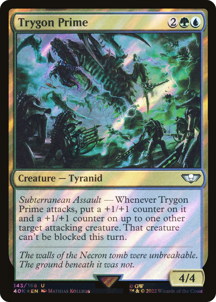 Trygon Prime (Surge Foil) (40K-143) [Warhammer 40,000 Commander] Foil