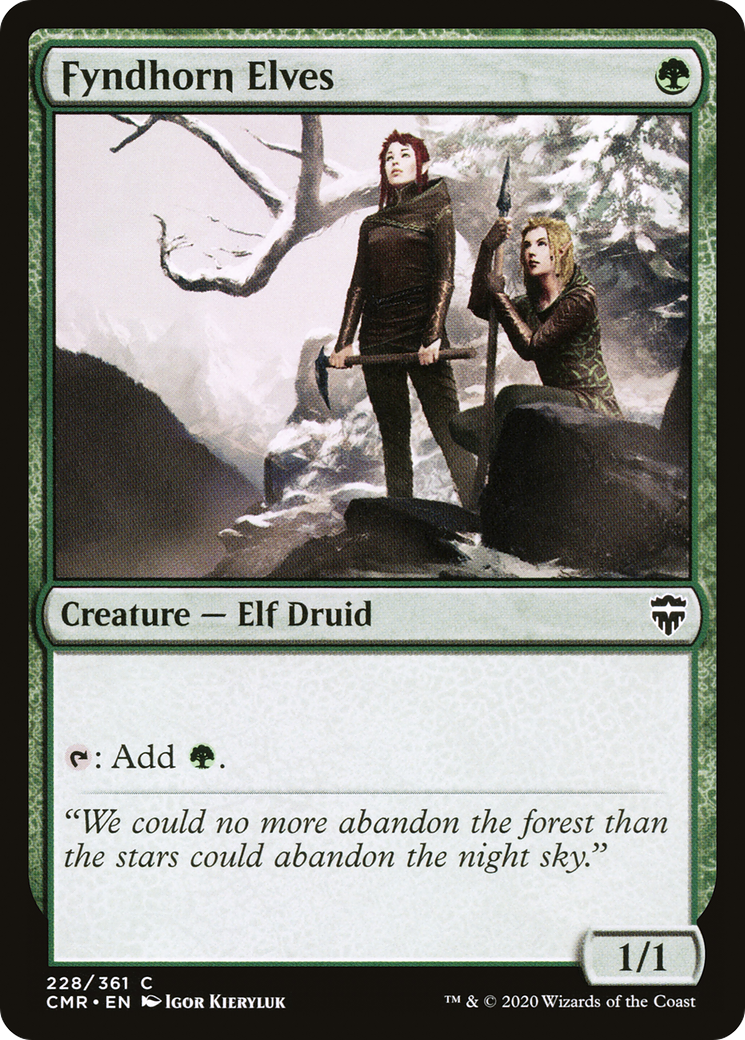 Fyndhorn Elves (CMR-228) [Commander Legends]