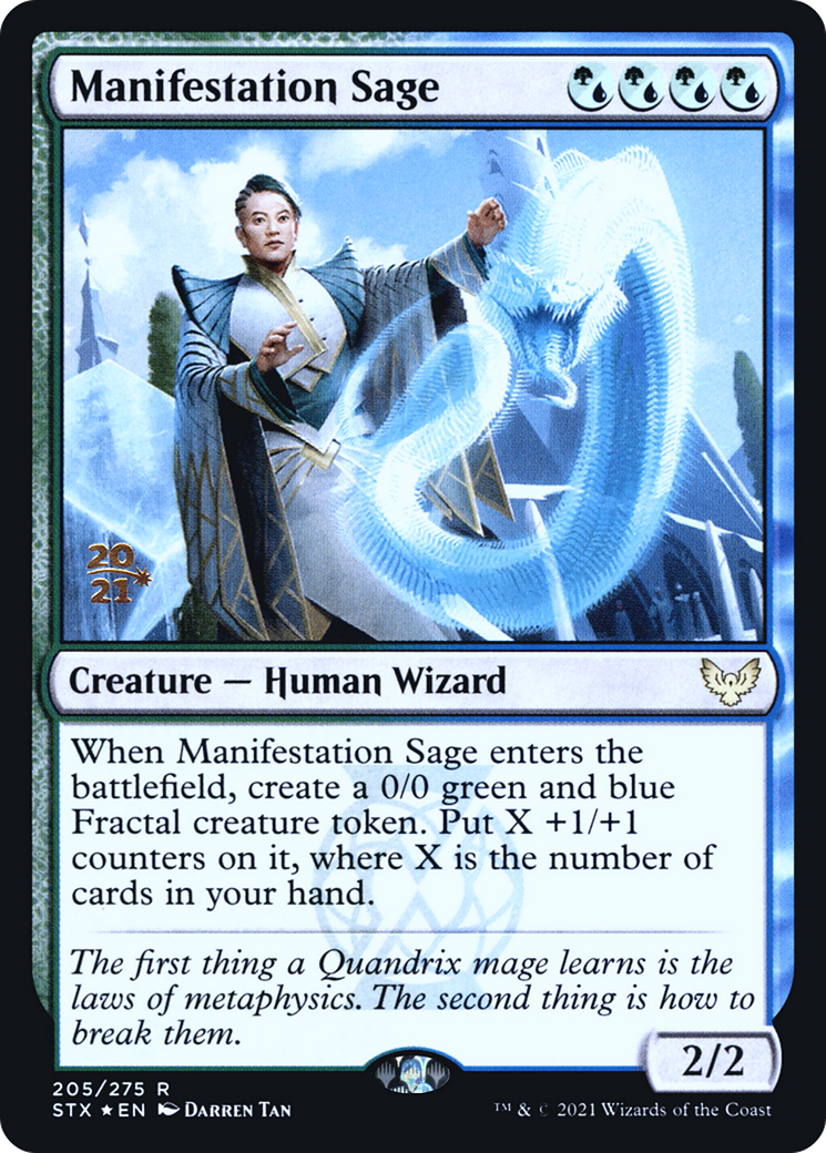 Manifestation Sage (PRE-205S) [Strixhaven: School of Mages Promos] Foil
