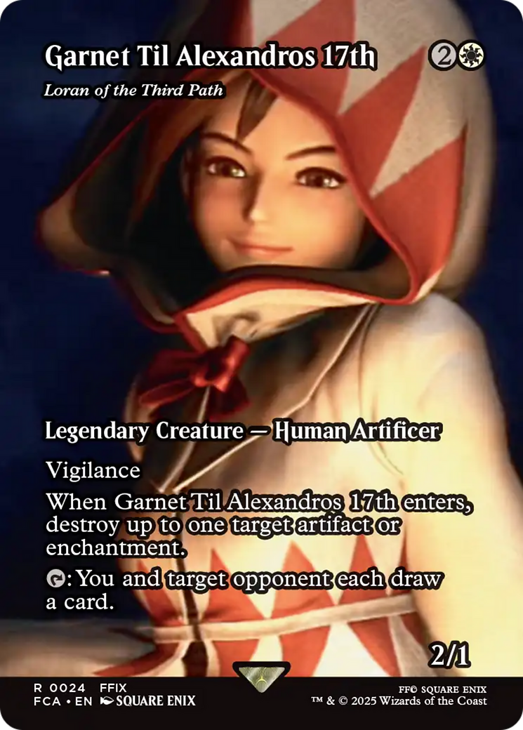 Garnet Til Alexandros 17th - Loran of the Third Path (Showcase) (FCA-024) [FINAL FANTASY: Through the Ages] / Garnet Til Alexandros 17th (Borderless) Foil