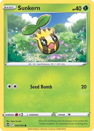 Sunkern 5/195 - [SWSH12 Silver Tempest] Reverse Holofoil