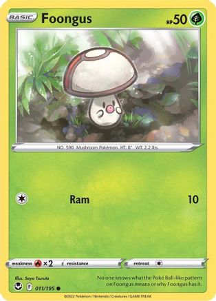 Foongus 11/195 - [SWSH12 Silver Tempest] Reverse Holofoil