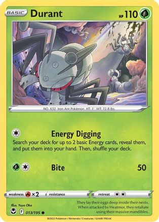 Durant 13/195 - [SWSH12 Silver Tempest] Reverse Holofoil