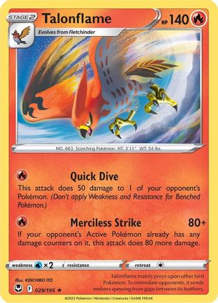 Talonflame 29/195 - [SWSH12 Silver Tempest] Reverse Holofoil
