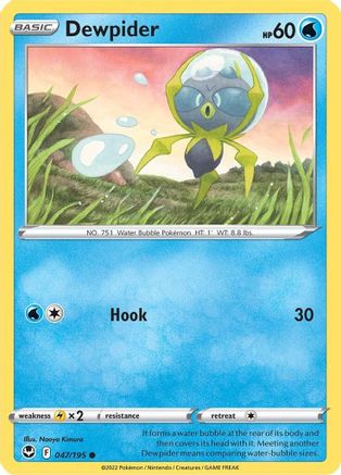 Dewpider 47/195 - [SWSH12 Silver Tempest] Reverse Holofoil