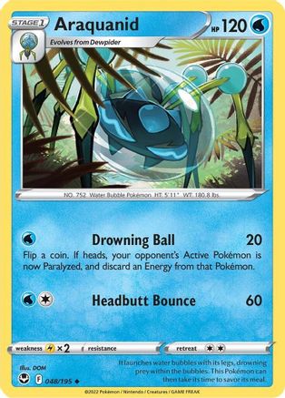 Araquanid 48/195 - [SWSH12 Silver Tempest] Reverse Holofoil