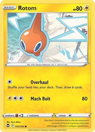 Rotom 53/195 - [SWSH12 Silver Tempest] Reverse Holofoil