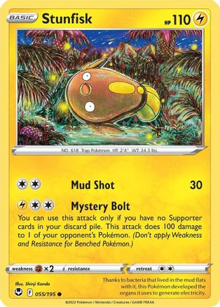 Stunfisk 55/195 - [SWSH12 Silver Tempest] Reverse Holofoil