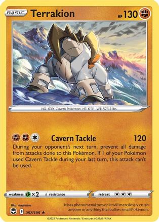 Terrakion 97/195 - [SWSH12 Silver Tempest] Reverse Holofoil