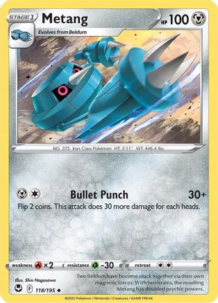 Metang 118/195 - [SWSH12 Silver Tempest]