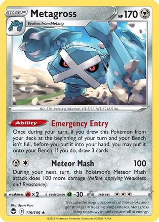 Metagross 119/195 - [SWSH12 Silver Tempest] Reverse Holofoil