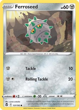 Ferroseed 121/195 - [SWSH12 Silver Tempest] Reverse Holofoil