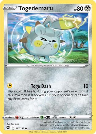 Togedemaru 127/195 - [SWSH12 Silver Tempest]
