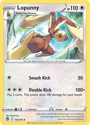 Lopunny 145/195 - [SWSH12 Silver Tempest]