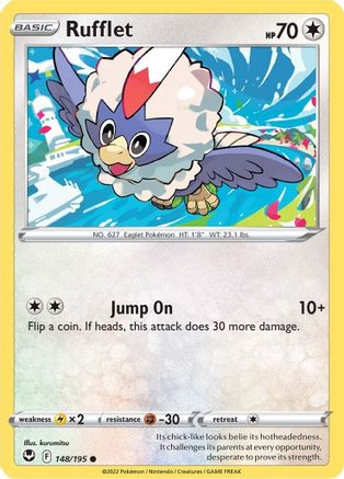 Rufflet 148/195 - [SWSH12 Silver Tempest] Reverse Holofoil