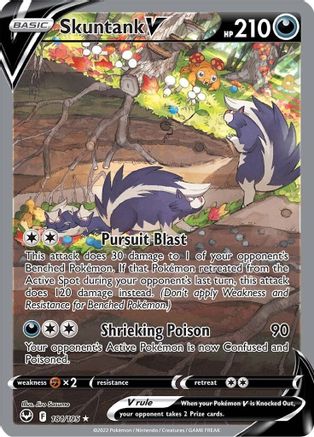Skuntank V (Alternate Full Art) 181/195 - [SWSH12 Silver Tempest] Holofoil