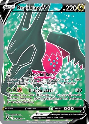 Regidrago V (Full Art) 183/195 - [SWSH12 Silver Tempest] Holofoil