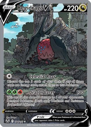 Regidrago V (Alternate Full Art) 184/195 - [SWSH12 Silver Tempest] Holofoil