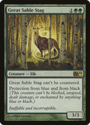 Great Sable Stag (M10-186) [Magic 2010]