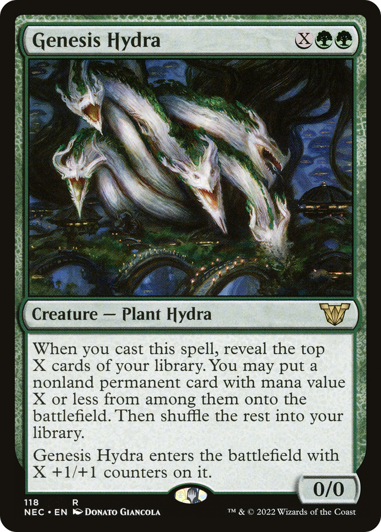 Genesis Hydra (NEC-118) [Neon Dynasty Commander]