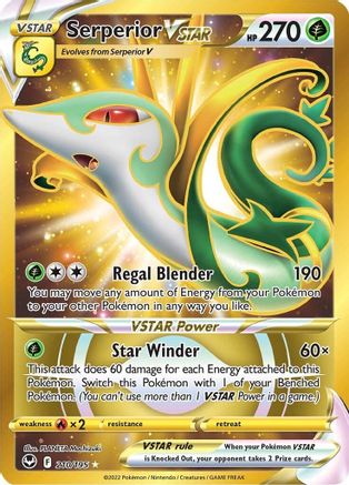 Serperior VSTAR (Secret) (210) 210/195 - [SWSH12 Silver Tempest] Holofoil