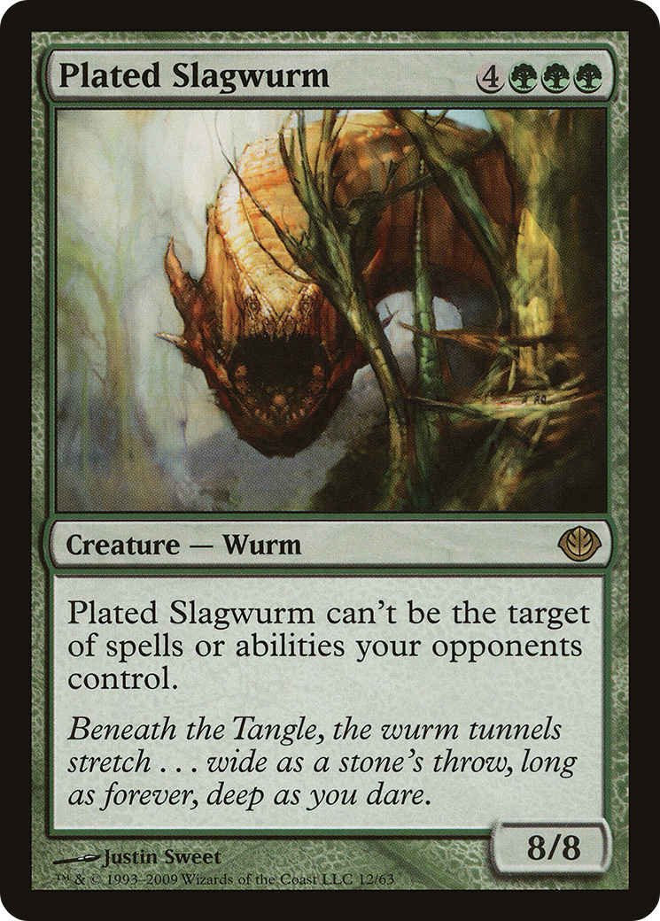 Plated Slagwurm (DDD-012) [Duel Decks: Garruk vs. Liliana]