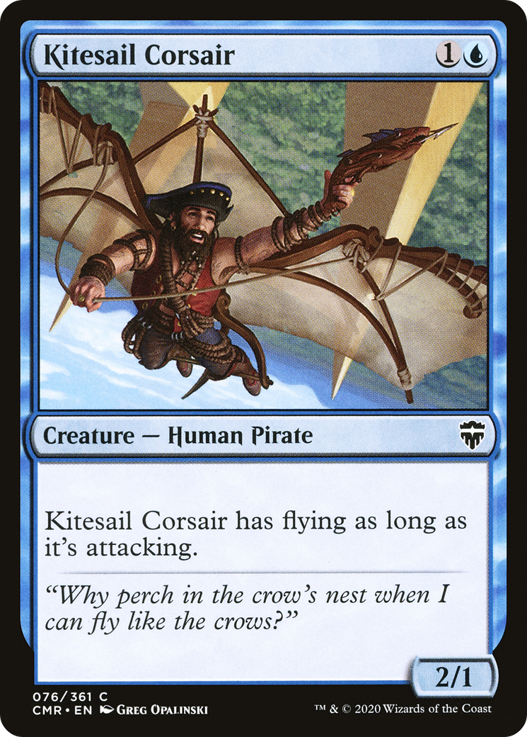 Kitesail Corsair (CMR-076) [Commander Legends] Foil