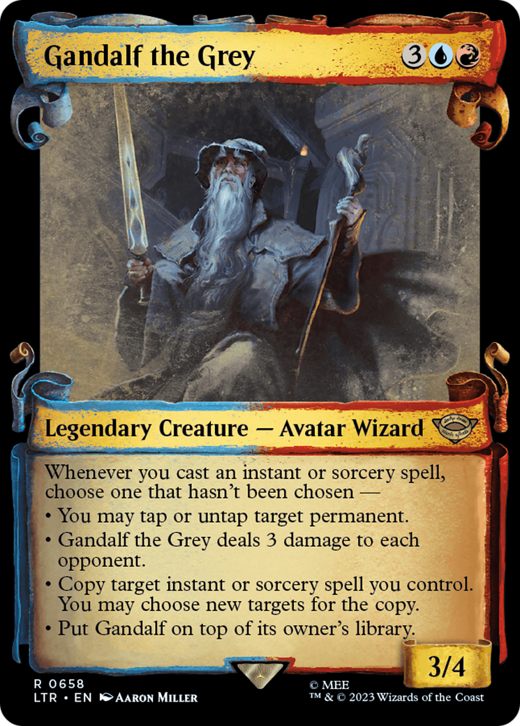 Gandalf the Grey (Showcase Scrolls) (LTR-658) [The Lord of the Rings: Tales of Middle-earth]