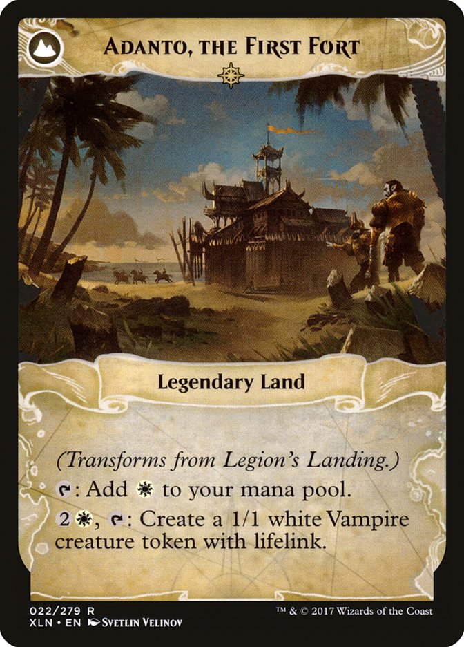 Legion's Landing // Adanto, the First Fort (XLN-022) [Ixalan]: (compasslanddfc) Foil