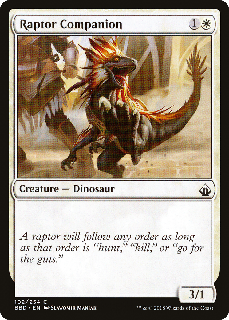 Raptor Companion (BBD-102) [Battlebond] Foil