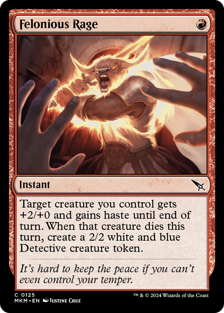 Felonious Rage (MKM-125) [Murders at Karlov Manor] Foil