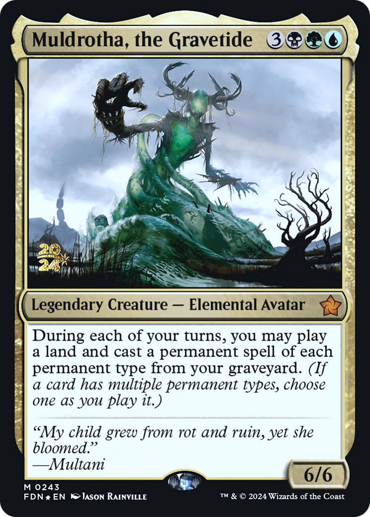 Muldrotha, the Gravetide (PRE-243S) [Foundations Promos] Foil