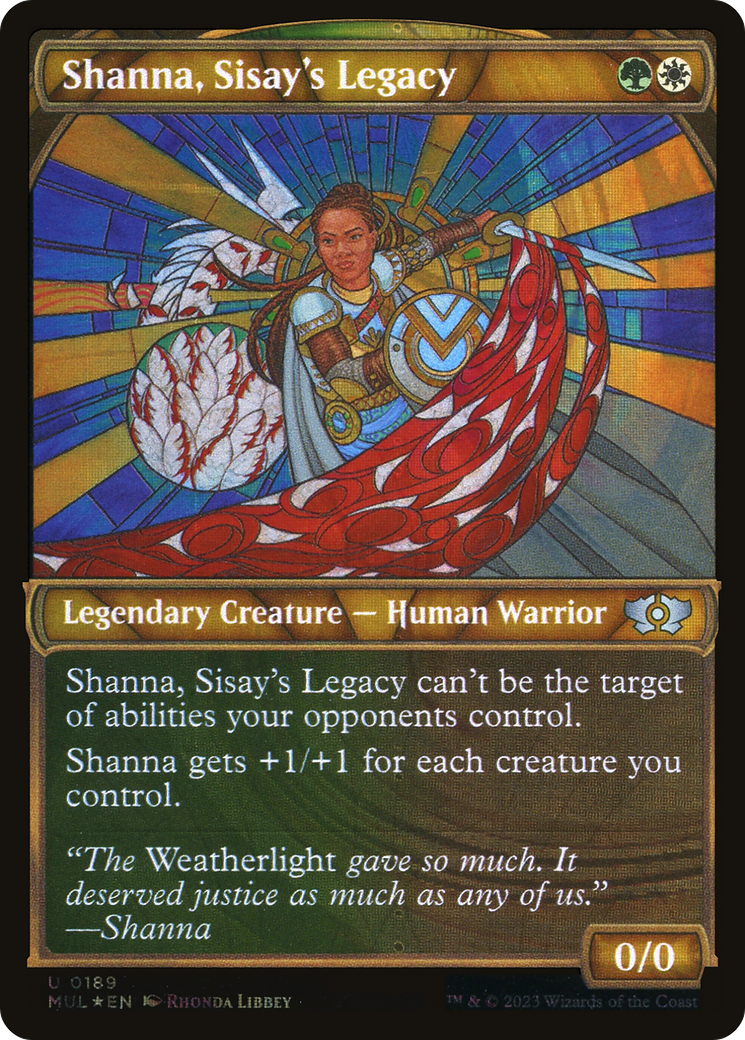 Shanna, Sisay's Legacy (MUL-189) [Multiverse Legends]: (Showcase) Foil