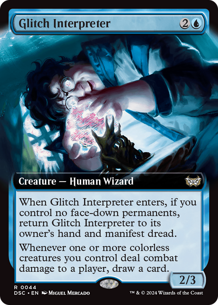 Glitch Interpreter (DSC-044) [Duskmourn: House of Horror Commander]: (Extended Art)