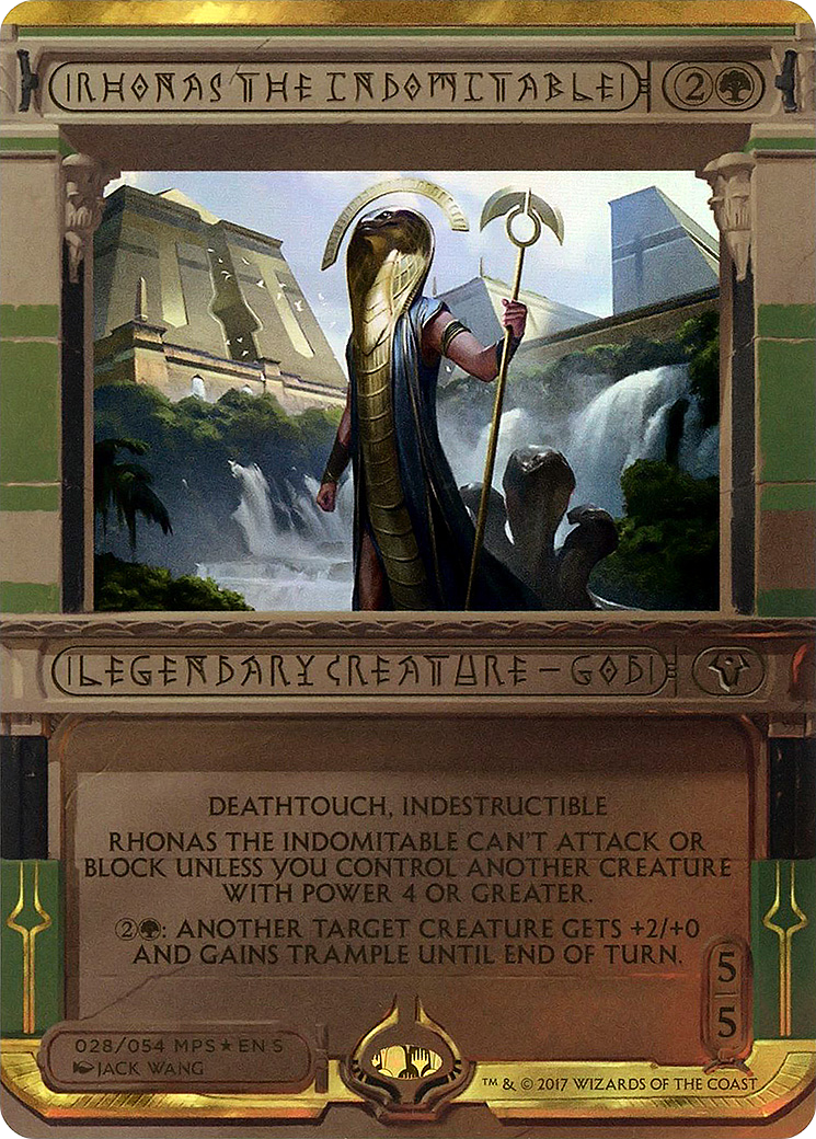 Rhonas the Indomitable (MPS2-028) (Borderless) [Amonkhet Invocations] Foil