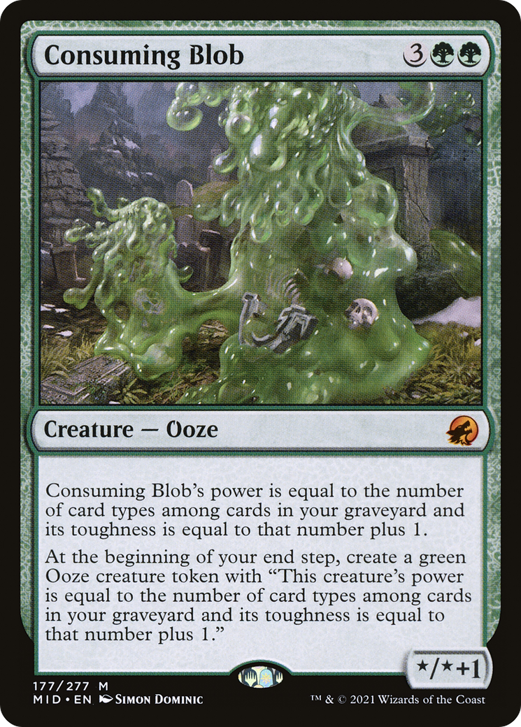 Consuming Blob (MID-177) [Innistrad: Midnight Hunt] Foil