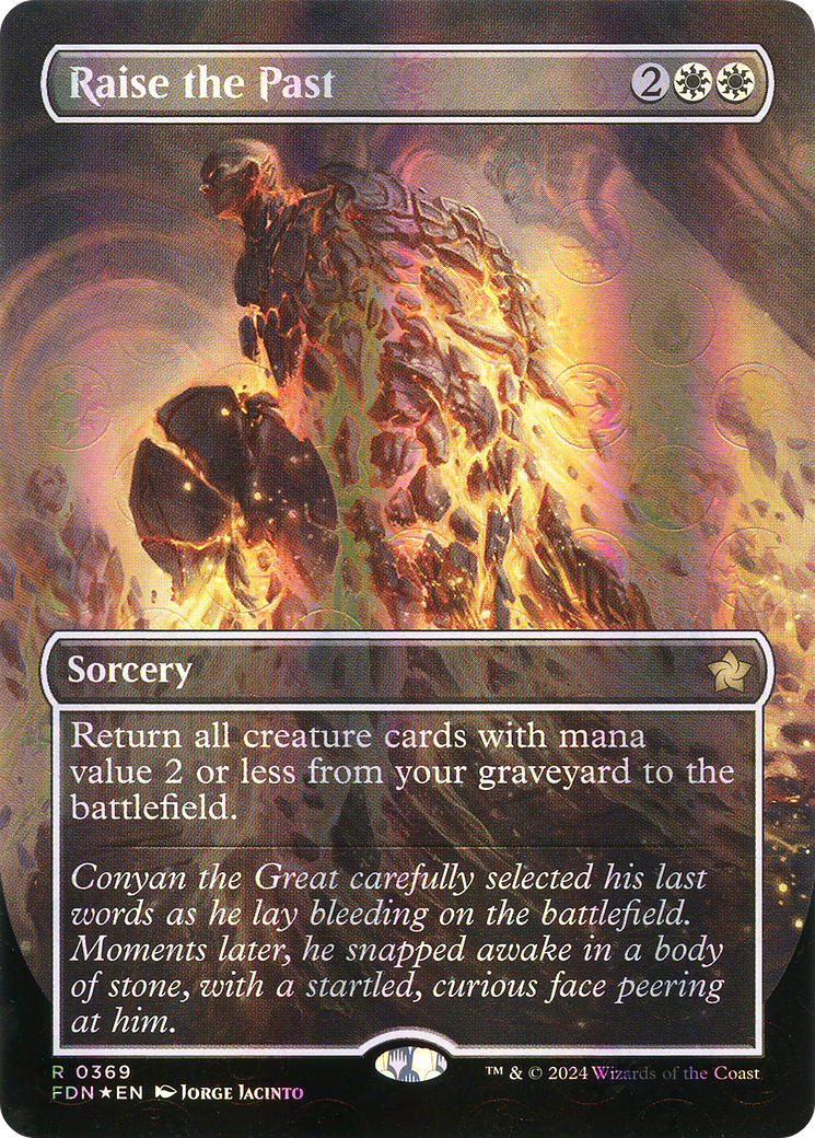 Raise the Past (FDN-369) [Foundations] (Borderless) Foil