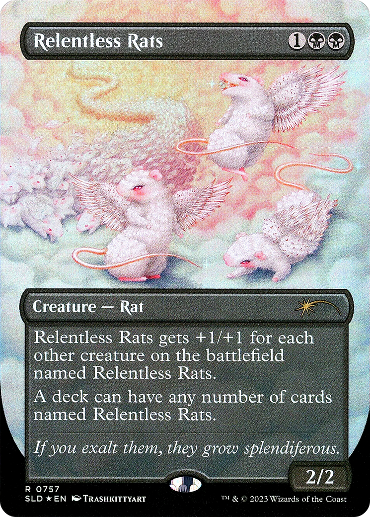 Relentless Rats (SLD-757) [Secret Lair Drop] (Borderless) Foil