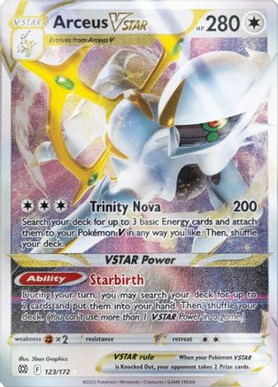 Arceus VSTAR - 123/172 (Metal Card) 123 - [Miscellaneous Cards & Products] Holofoil