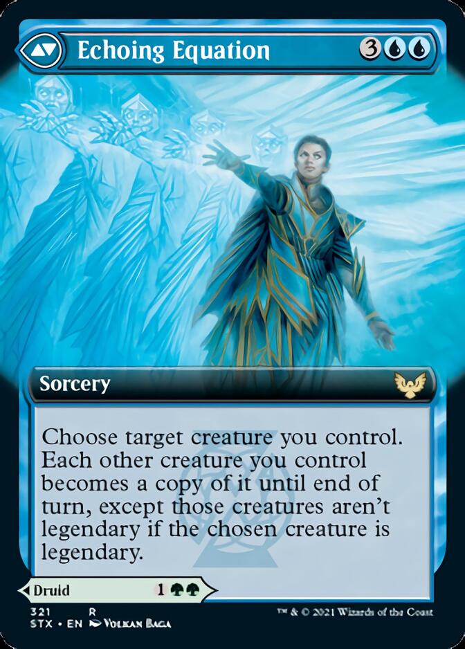 Augmenter Pugilist // Echoing Equation (STX-321) [Strixhaven: School of Mages]: (Extended Art) Foil
