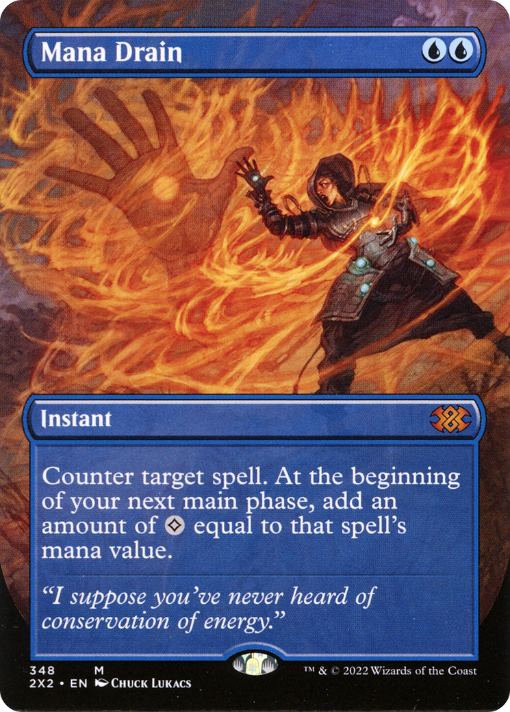 Mana Drain (Borderless) (2X2-348) [Double Masters 2022]