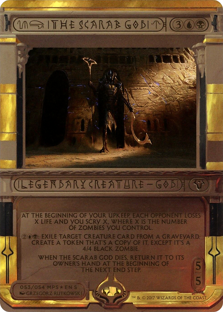 The Scarab God (MPS2-053) [Amonkhet Invocations] (Borderless) Foil