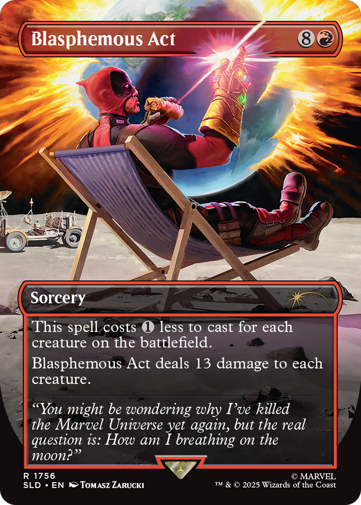 Blasphemous Act (SLD-1756) [Secret Lair Drop] (Borderless) Foil