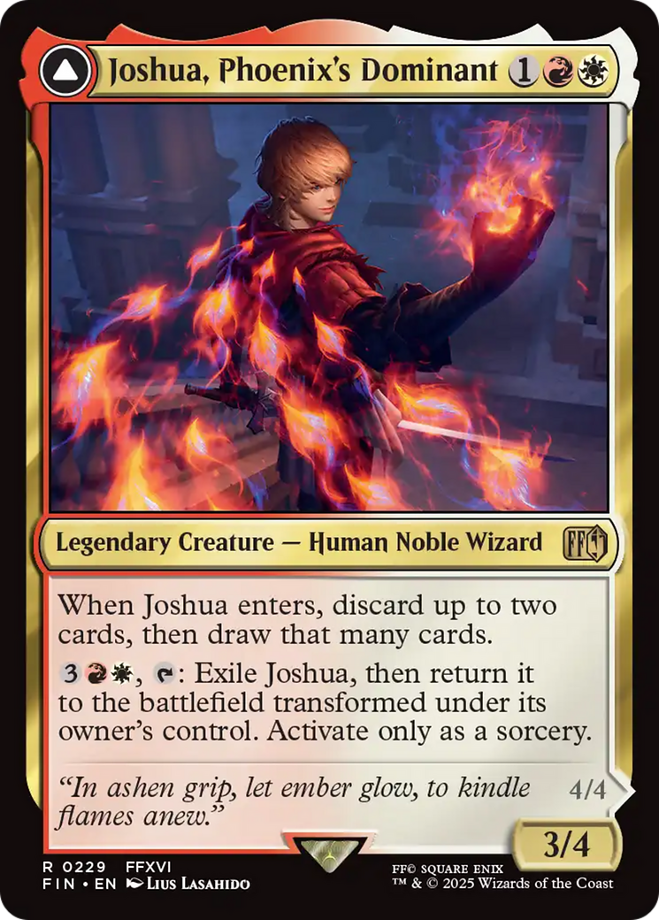 Joshua, Phoenix's Dominant (FIN-229) [FINAL FANTASY] Foil