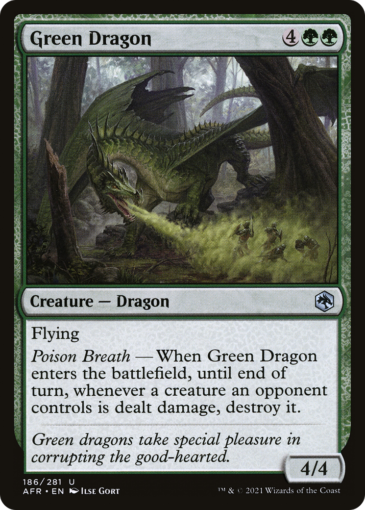 Green Dragon (AFR-186) [Adventures in the Forgotten Realms] Foil